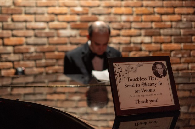 Pianist Kenny Haelsig performs at the Harry Waugh Dessert Room inside of Bern's Steak House on Wednesday, Oct. 11, 2023 in Tampa.