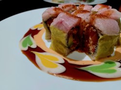 The Illustrated Meal: The Toro Toro roll, a house favorite with jalapeno kick, really had my heart. (Amy Drew Thompson/Orlando Sentinel)